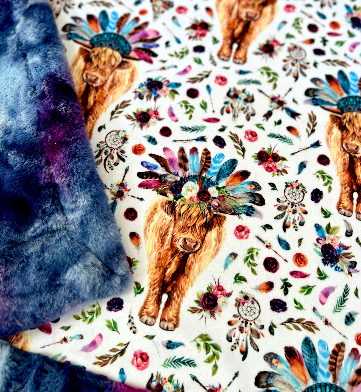 PREORDER Highland Feathers The Designer Minky Co Live Sales